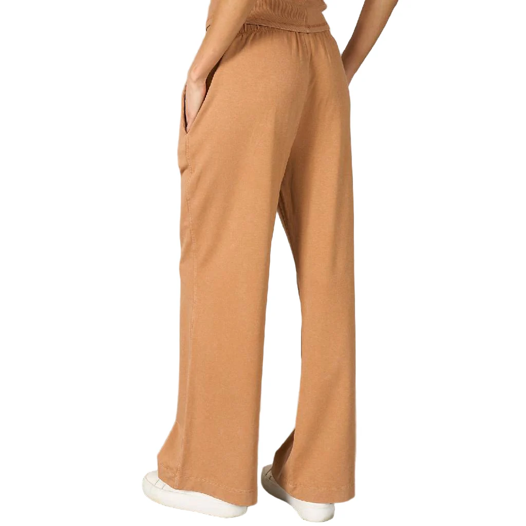 Camel Modal Wide Leg Pant - FINAL SALE - Image 2
