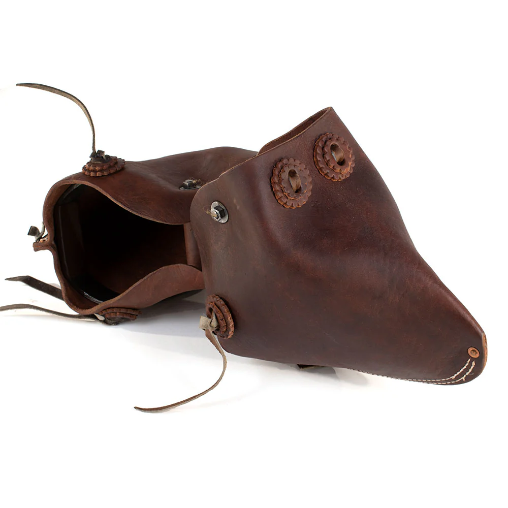 Teskey's Monkey Nose Leather Tapadero Stirrups - Image 2