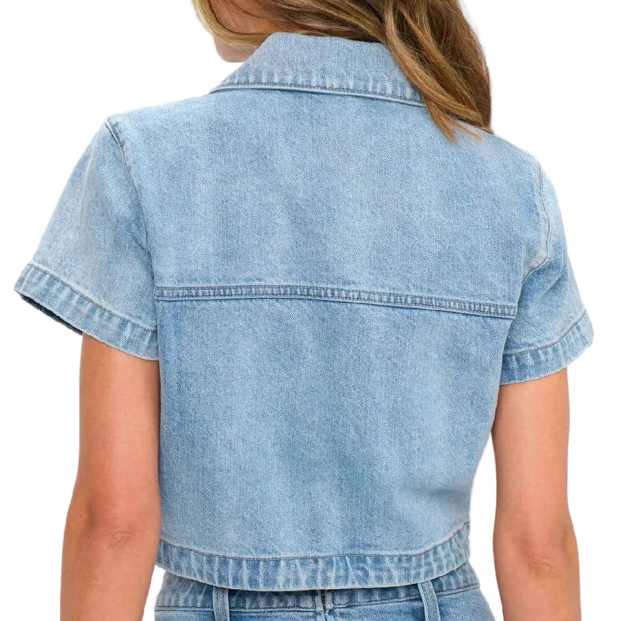 Show Me Your Mumu Monroe Denim Top - Image 2