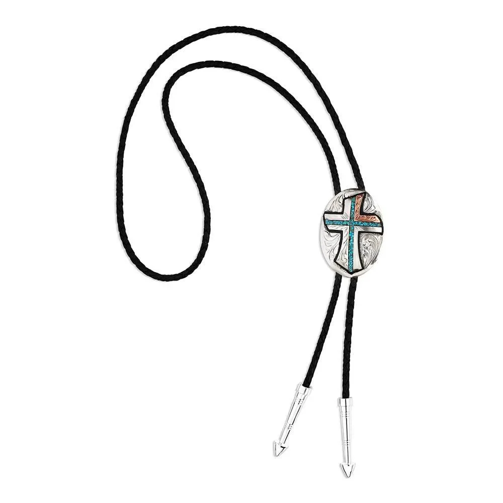 Montana Silversmith Inner Light Turquoise Bolo Tie - Image 2