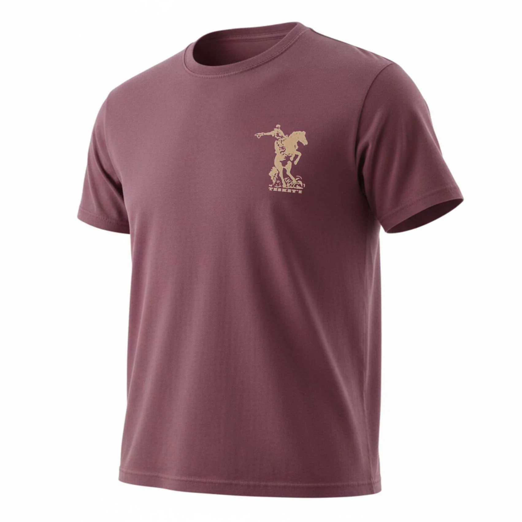 Teskey's More Saddles Than Sense Tee - Maroon - Image 2
