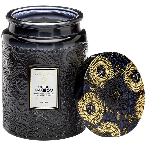 Voluspa Moso Bamboo Large Glass Jar