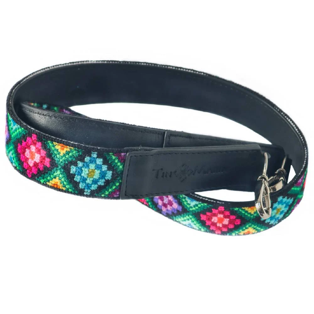 Mai Woven Bag Strap - Black & Multi - Image 2