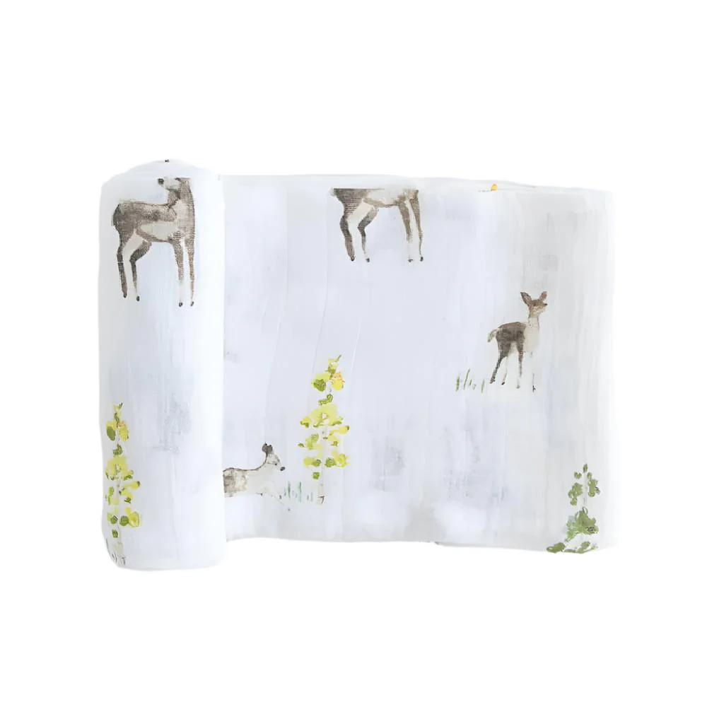 Muslin Swaddle Blanket - Oh Deer