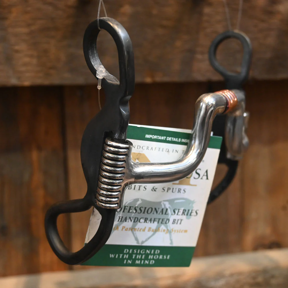Myler USA Bit - Hinge Port with Copper Roller
