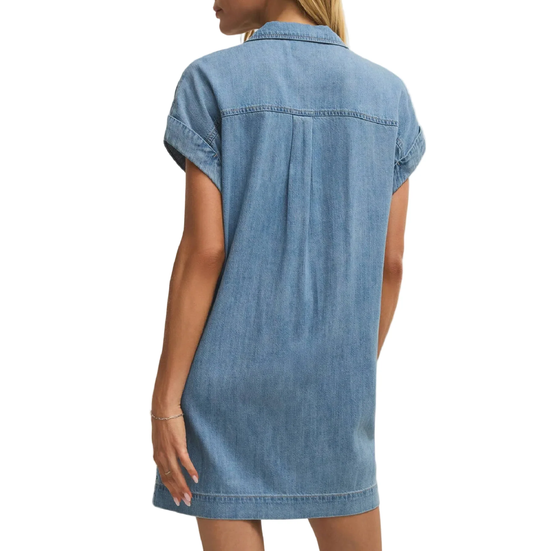 Z Supply Napa Denim Mini Dress - Image 2