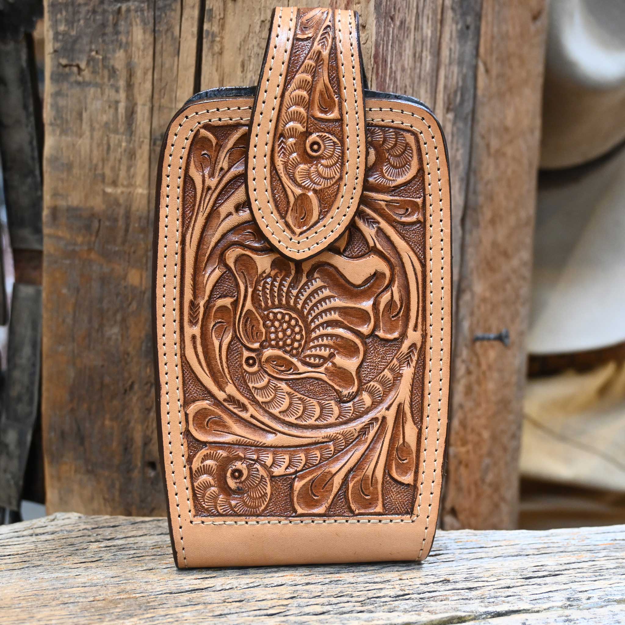 Natural Leather Phone Holder