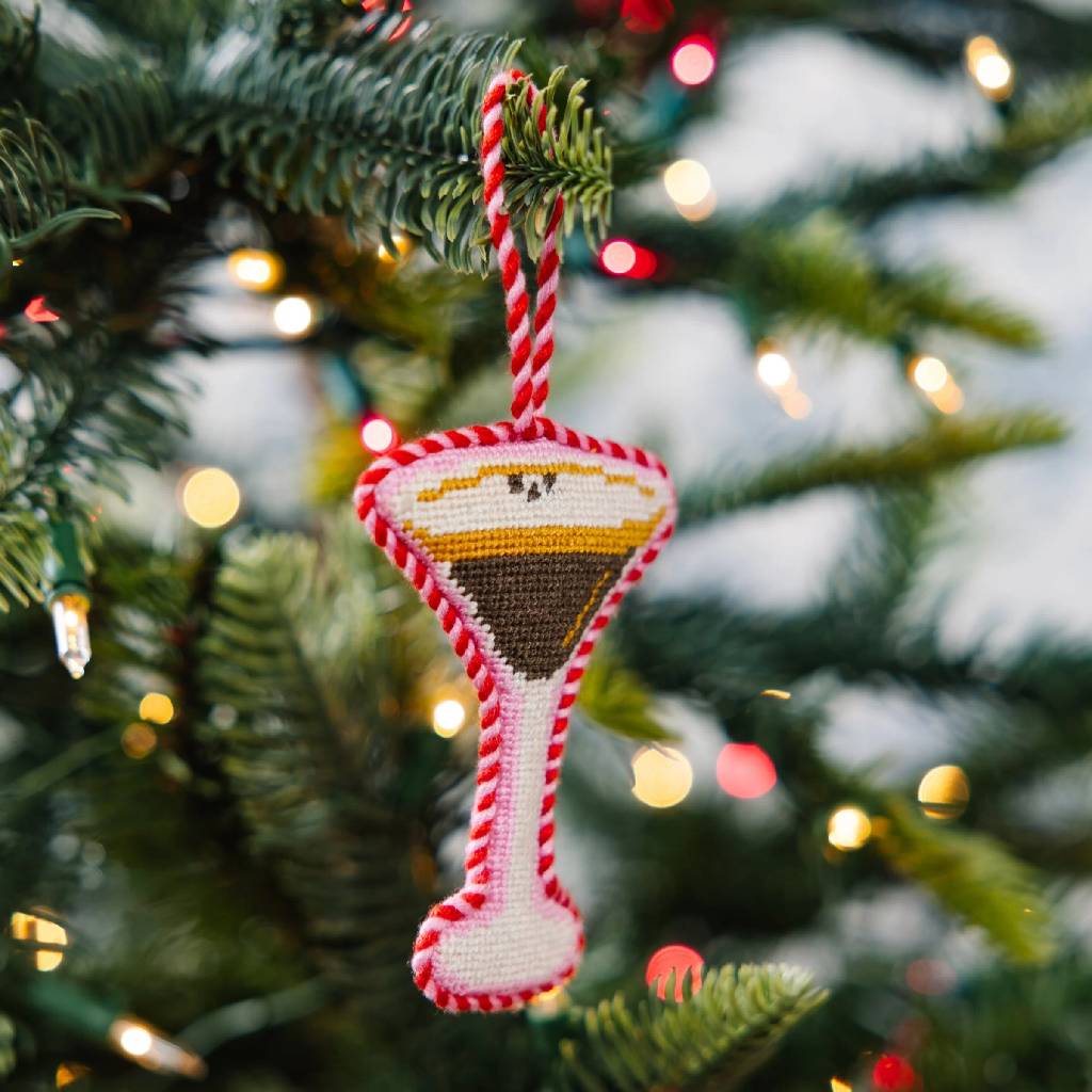 Needlepoint Espresso Martini Ornament - Image 2