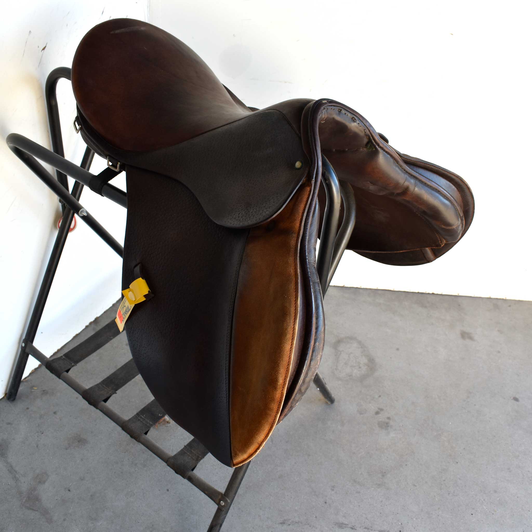 Used 15" English Tex Tan Rider Saddle - Image 9