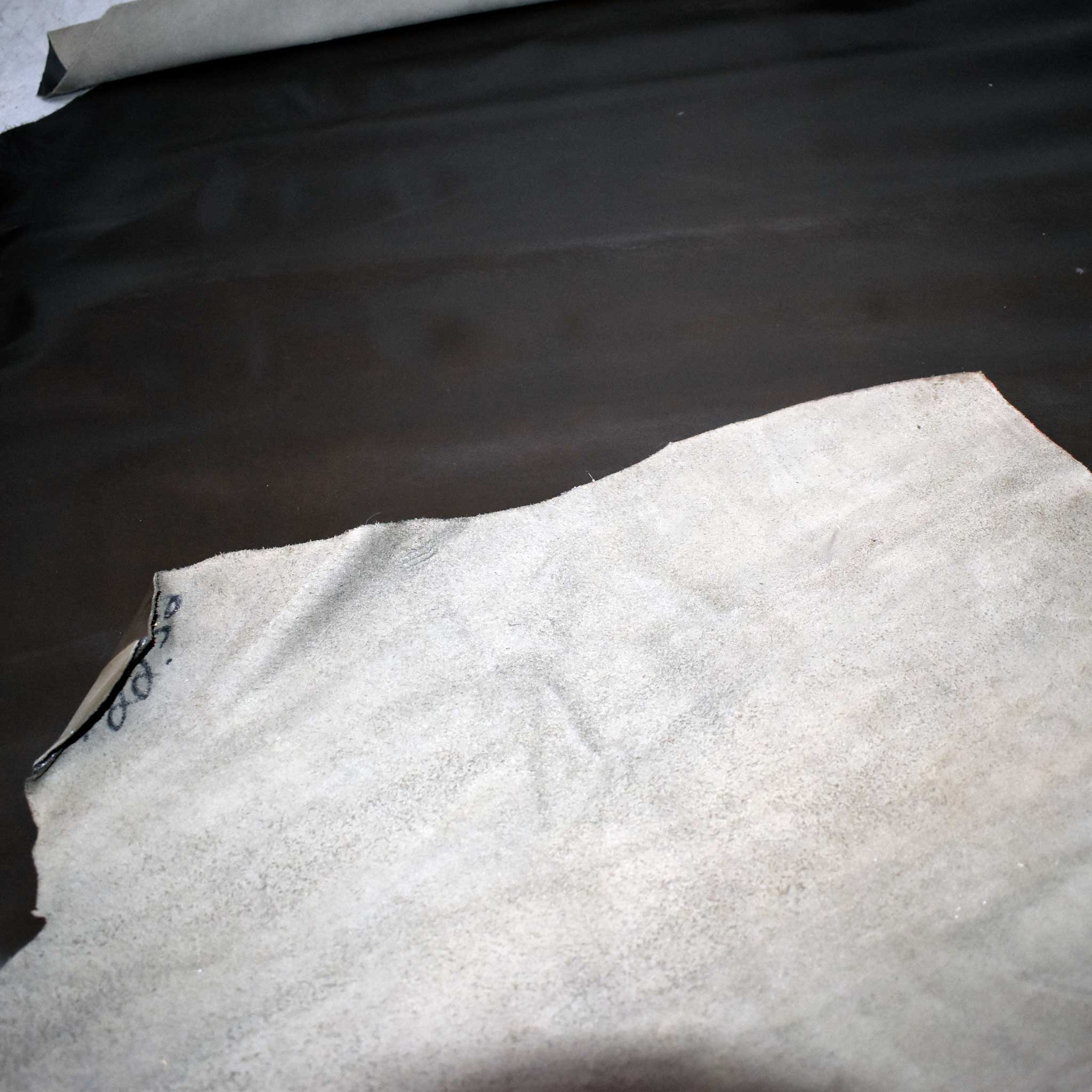 NEW Dark Army Green Top Grain Leather Hide Piece - Image 3