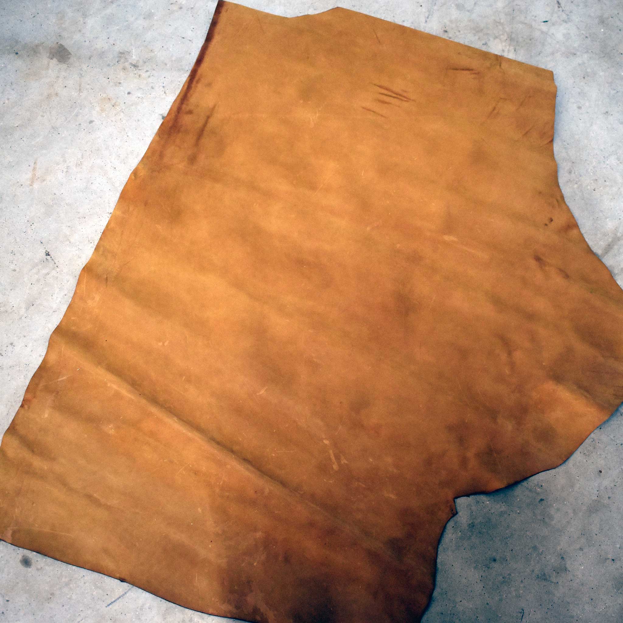 NEW Light Brown Buffed Leather Hide Piece