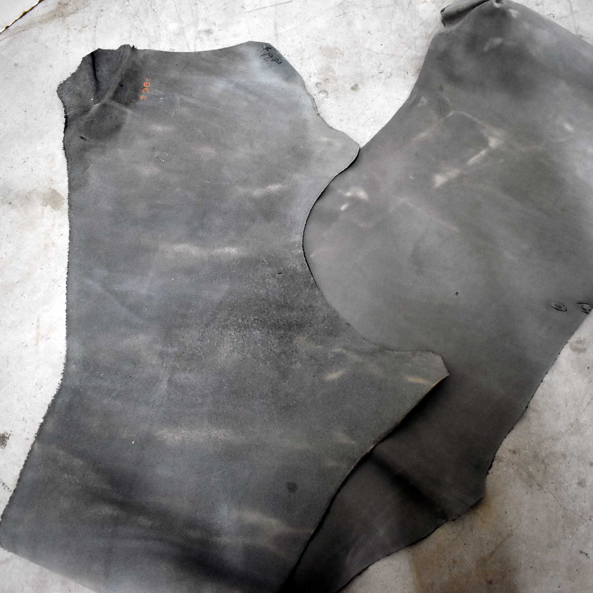 NEW Dusty Blue Buffed Leather Hide - Image 2