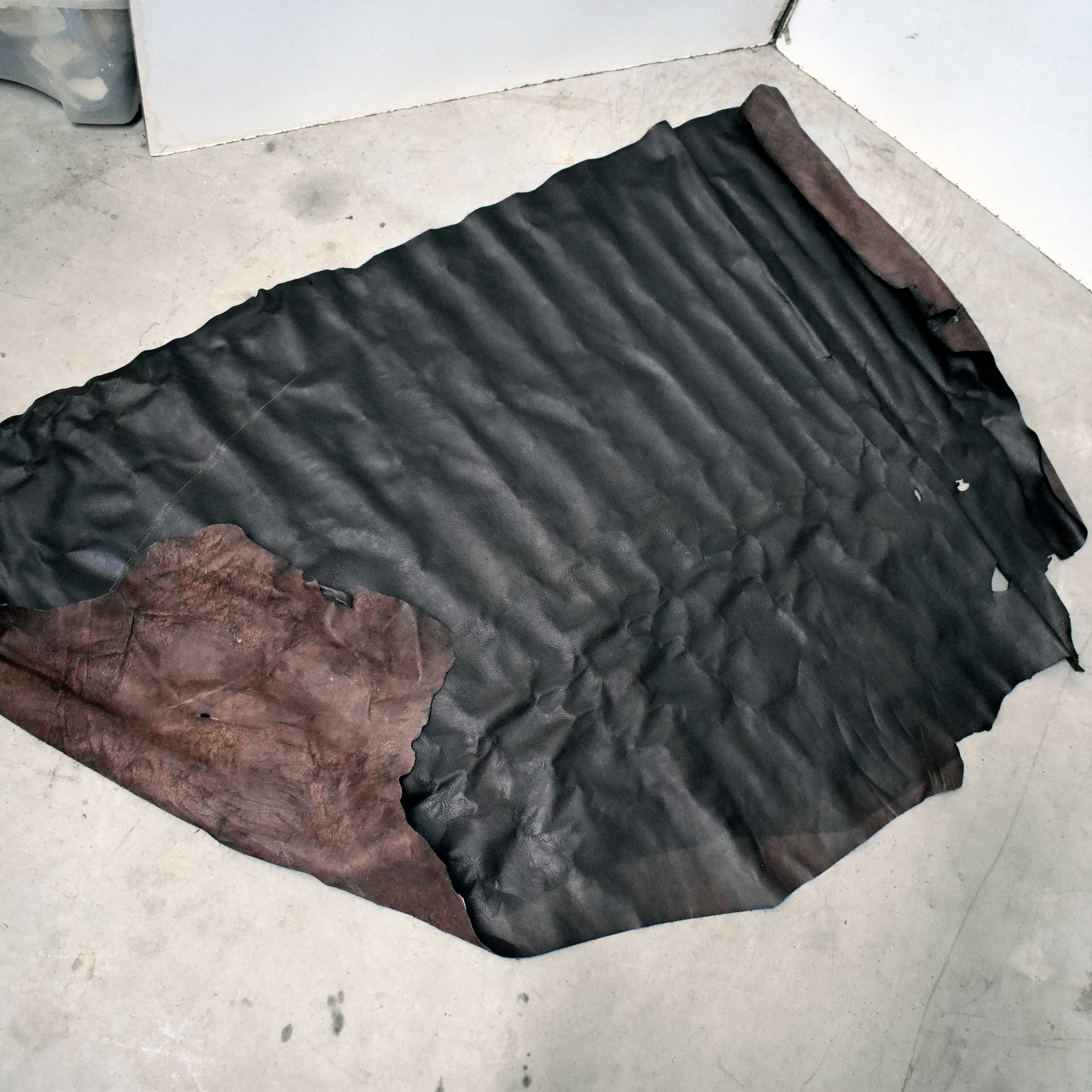 NEW Dark Brown Top Grain Leather Hide - Image 4