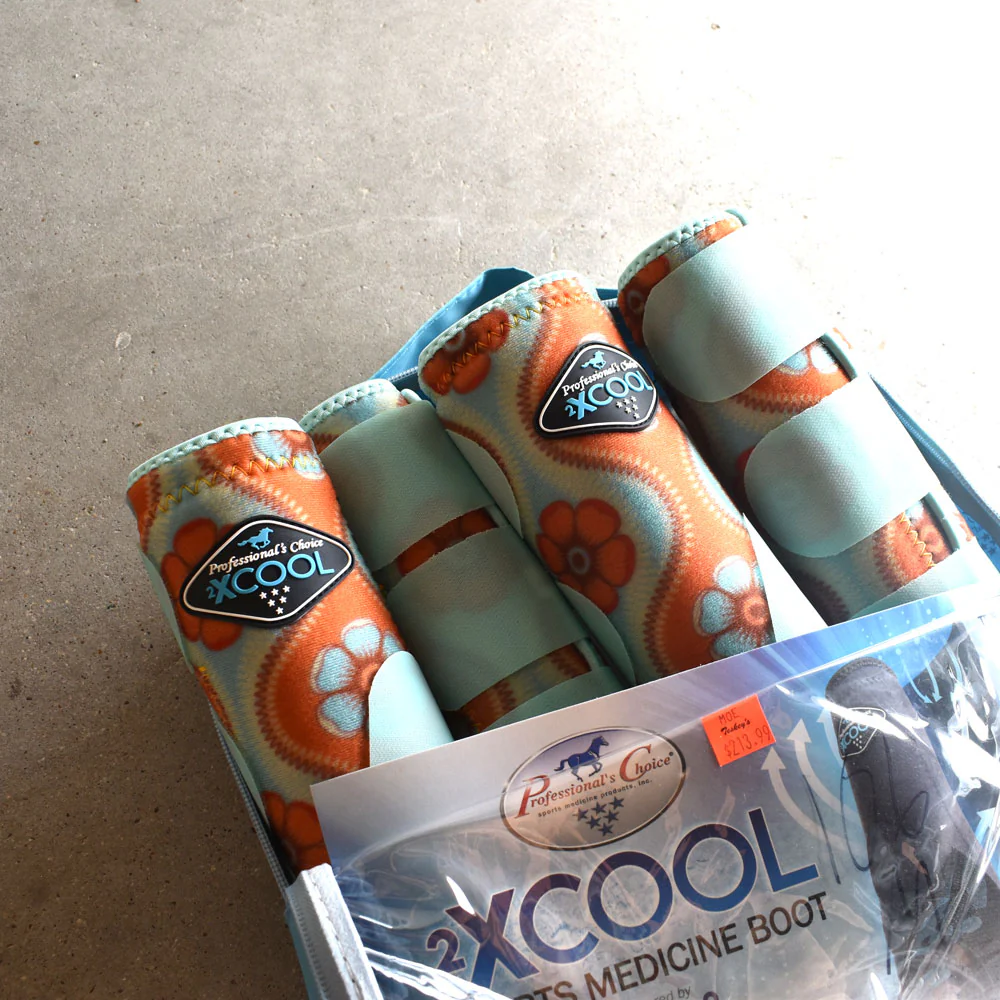 NEW Professional Choice 2xCool Sports Medicine Boots 4 Pack Flower Print - Image 2