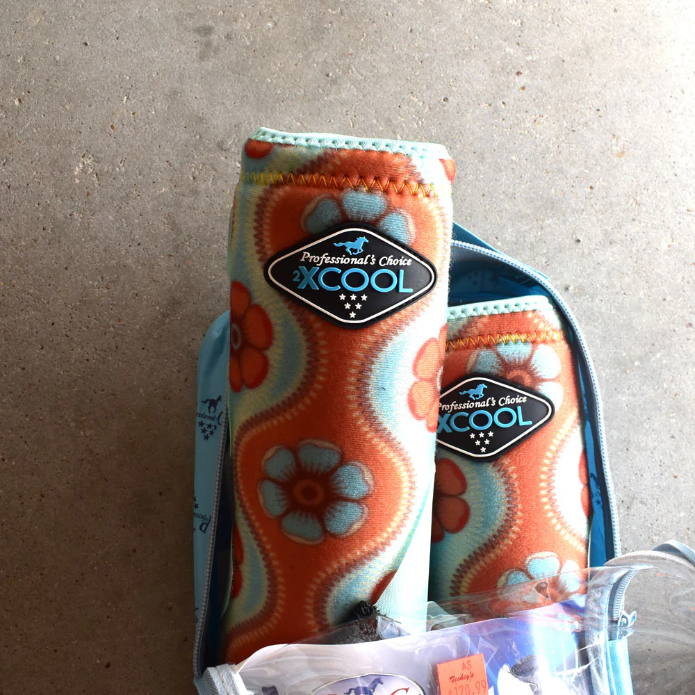 NEW Professional Choice 2xCool Sports Medicine Boots 2 Pack Front Flower Print - Image 2