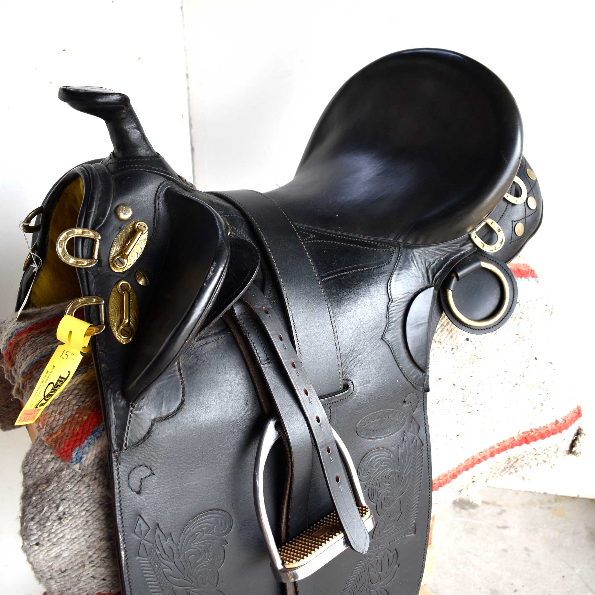 Used 15" Stockman Bush Rider Saddle - Image 2