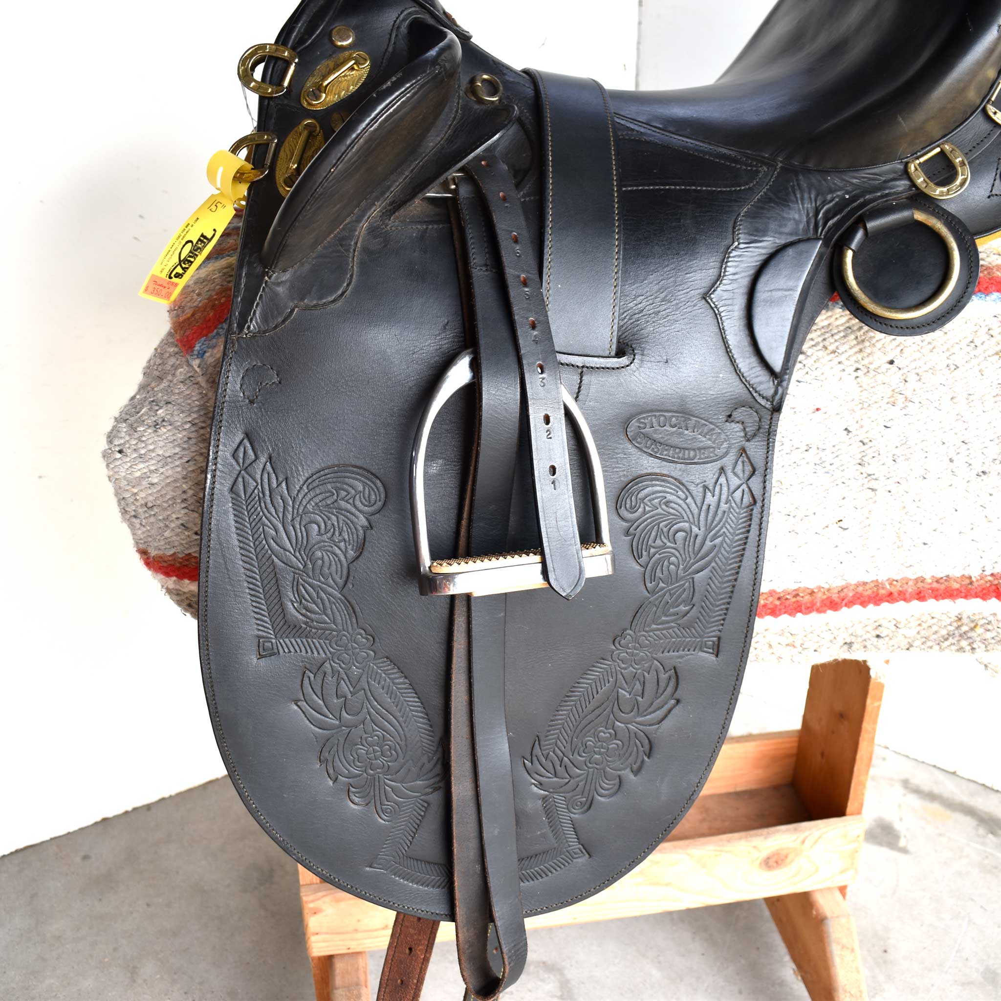Used 15" Stockman Bush Rider Saddle - Image 3