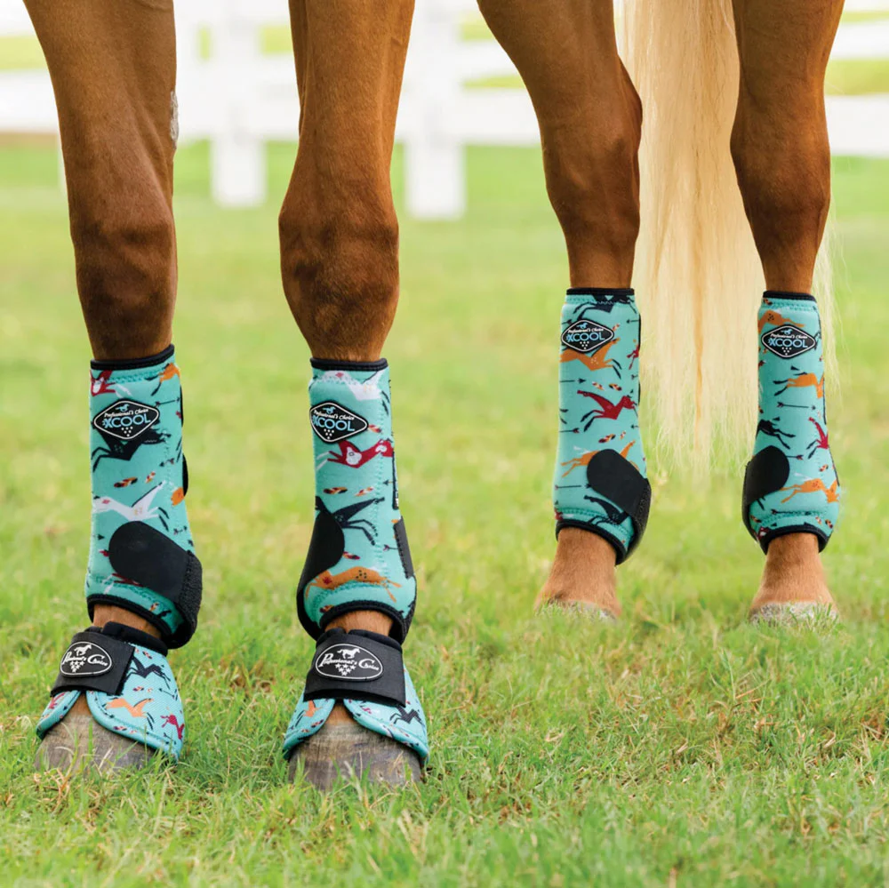 New Professional's Choice 2xCool Boots - 4 Pack - Pony Track