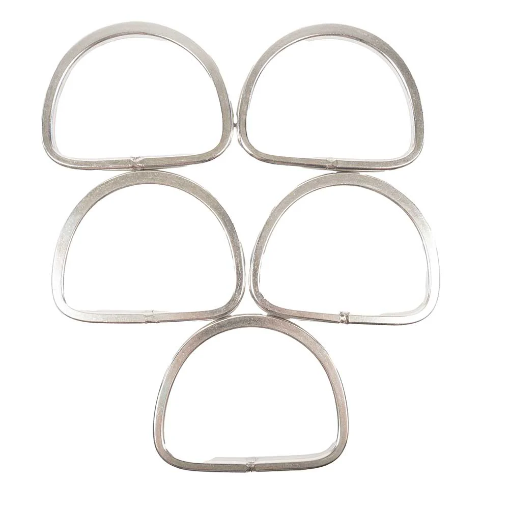 New Set Of 5 D-Ring Buckles