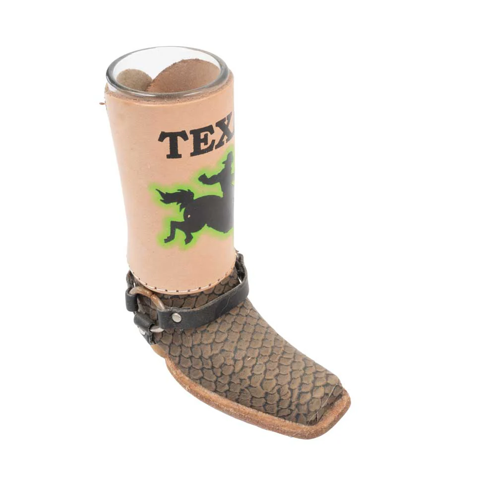 New Texas Cowboy Boot Shot Glass