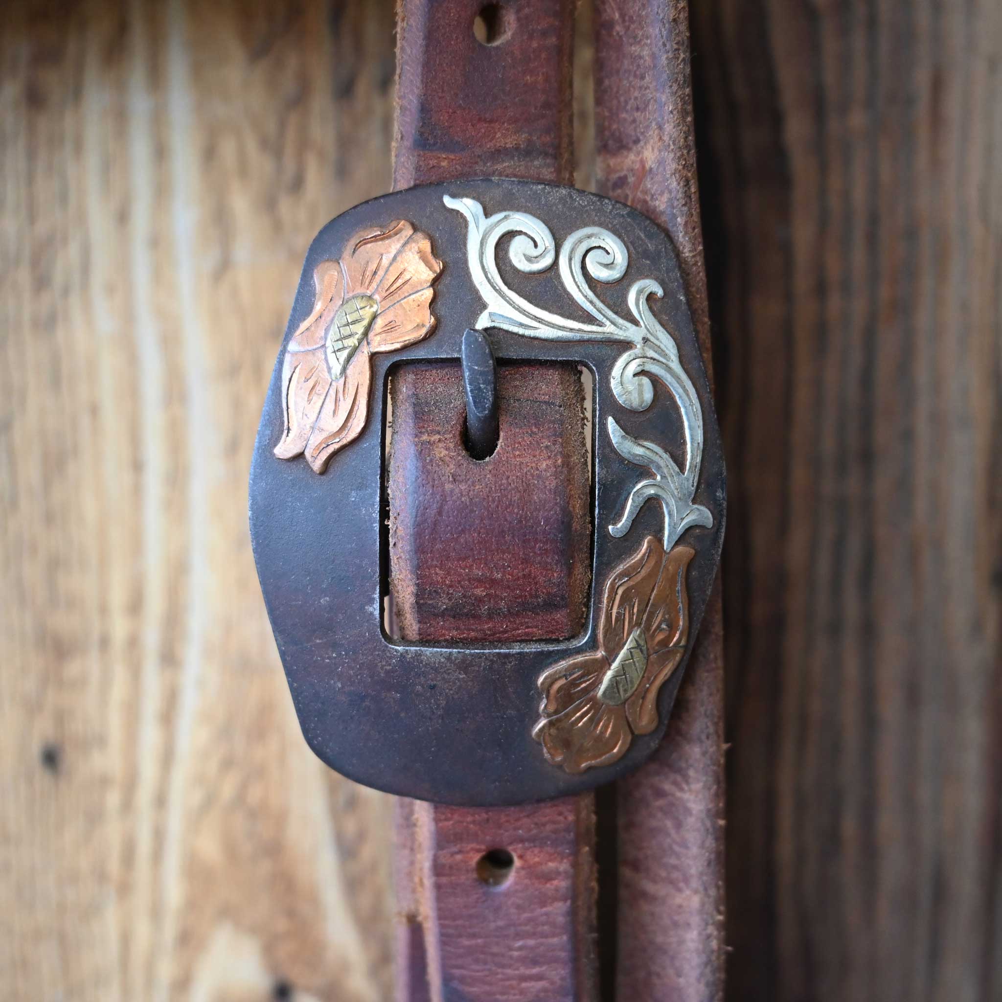 Niesus Hackamore Bridle Rig w/Scribner Headstall Buckle - Image 3