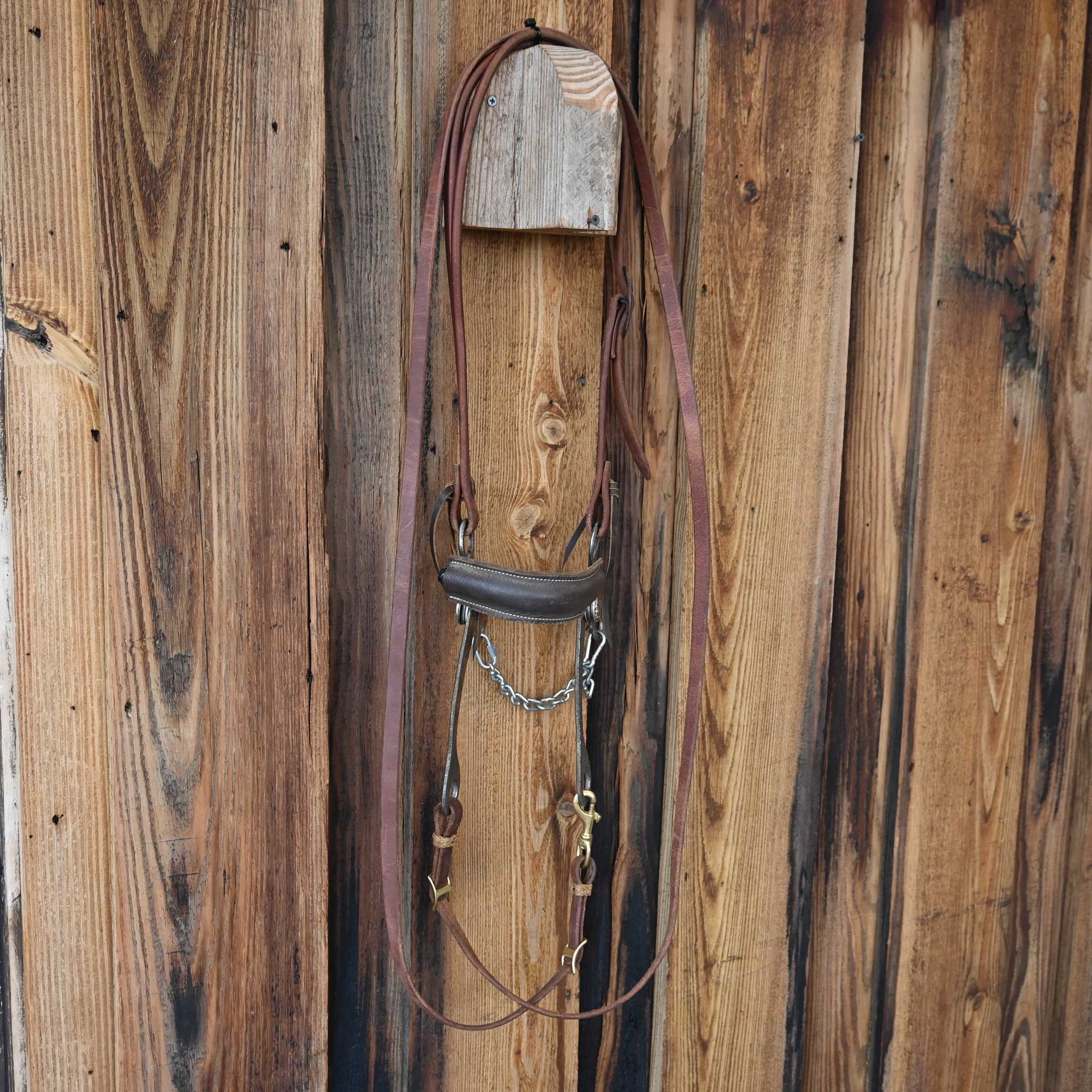 Niesus Hackamore Bridle Rig w/Scribner Headstall Buckle - Image 4