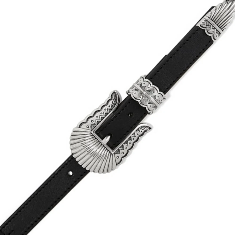 Tony Lama Black Nizhoni Cross Belt - Image 2
