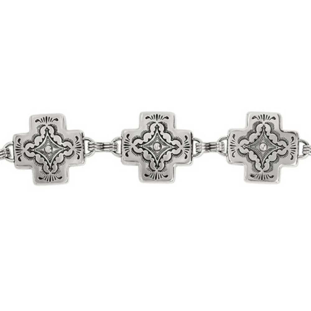 Tony Lama Black Nizhoni Cross Belt - Image 3