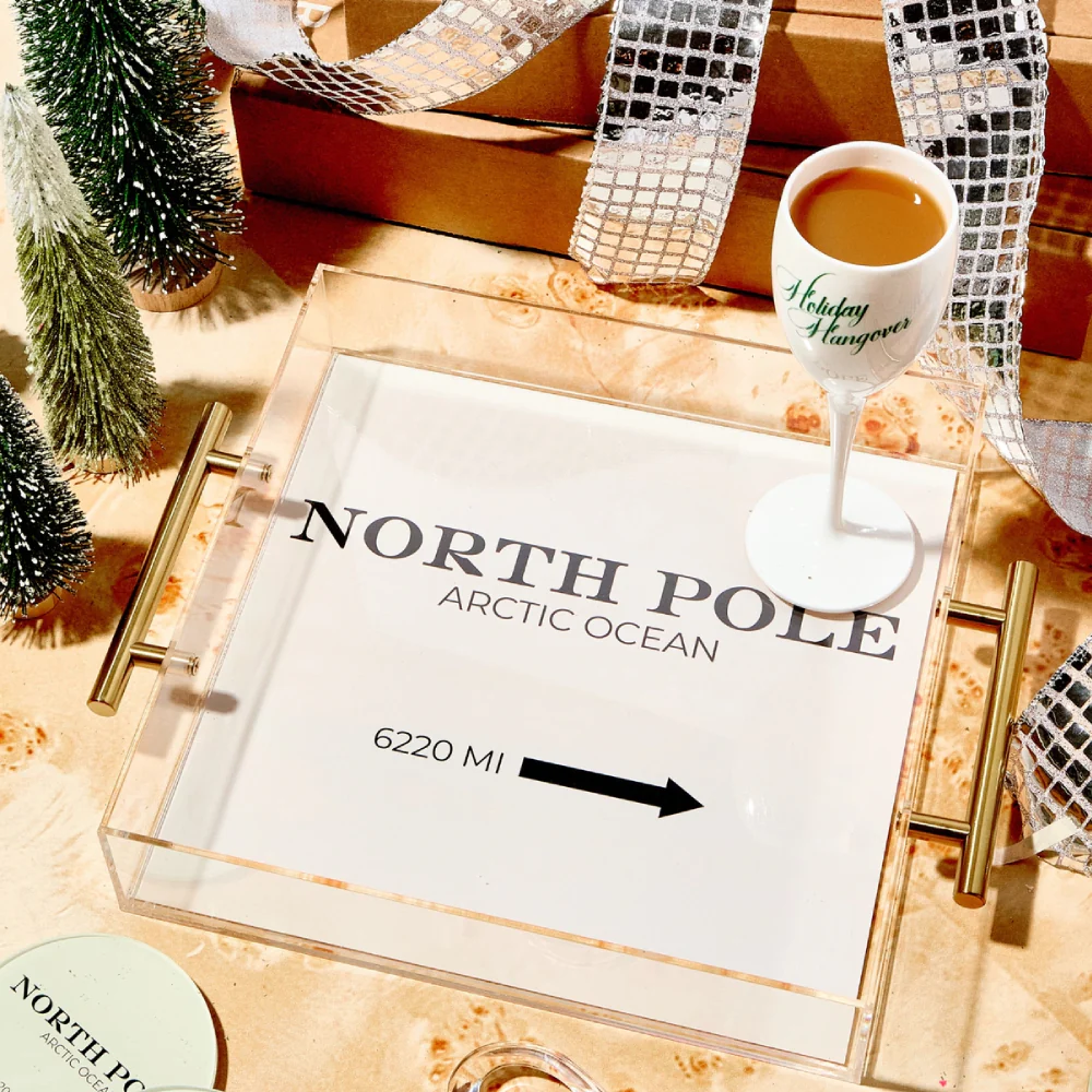 North Pole Large Acrylic Tray - Image 2