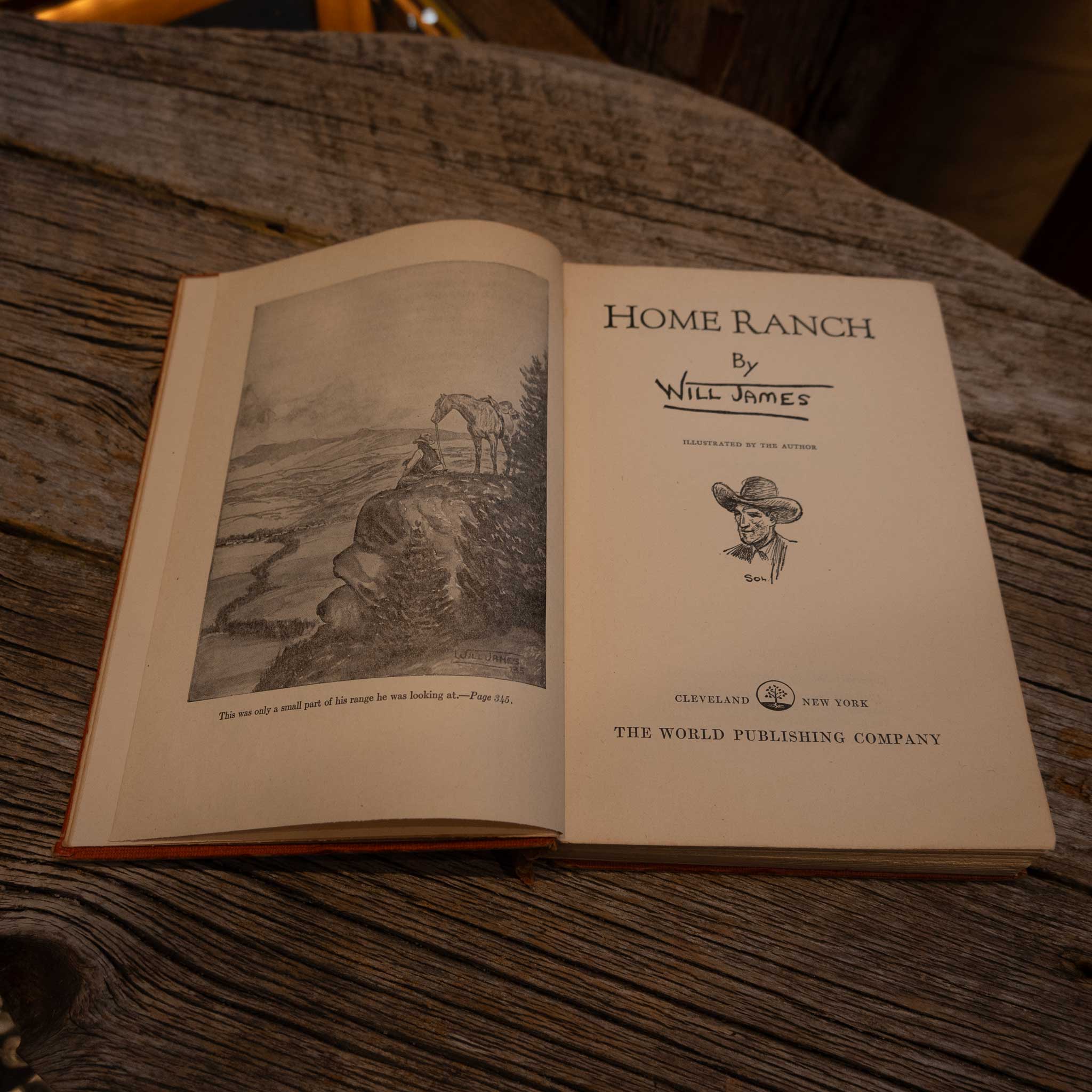 1950's Novel by Will James "Home Ranch" Book