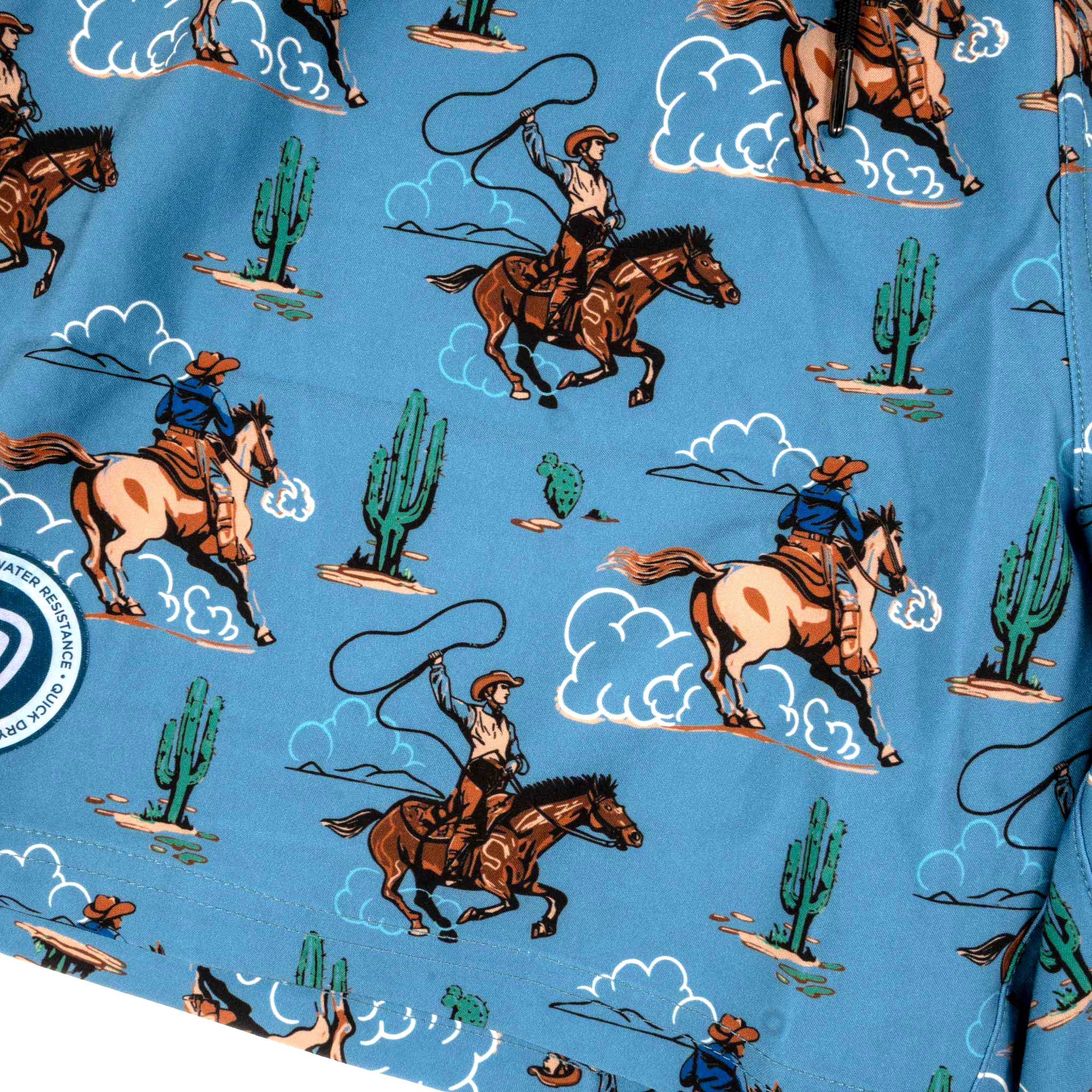 Rock & Roll Denim Men's Novelty Swim Lined Volley Boardshort - Image 4