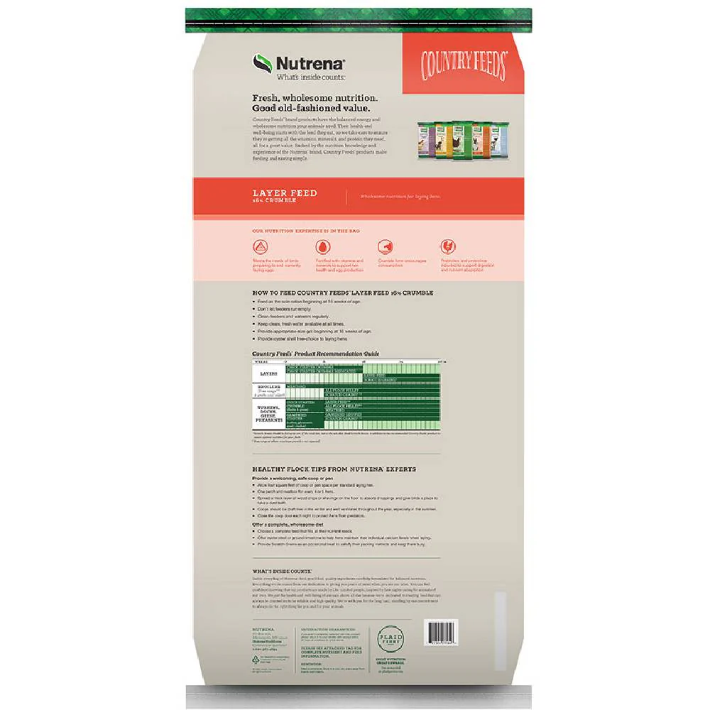 Nutrena Country Feeds Layer 16% Crumble - Image 2