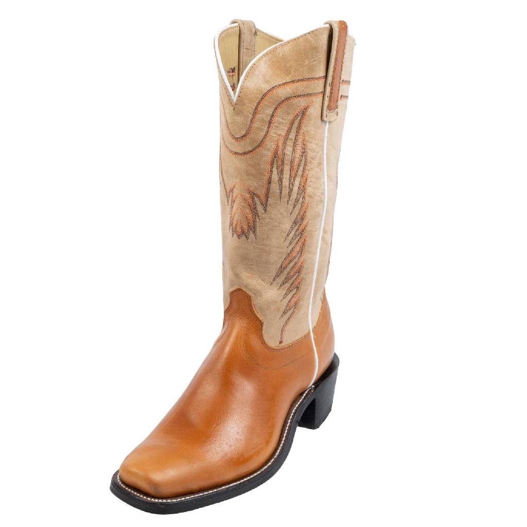 Olathe Men's Cutter Toe Tan Orly Western Boot