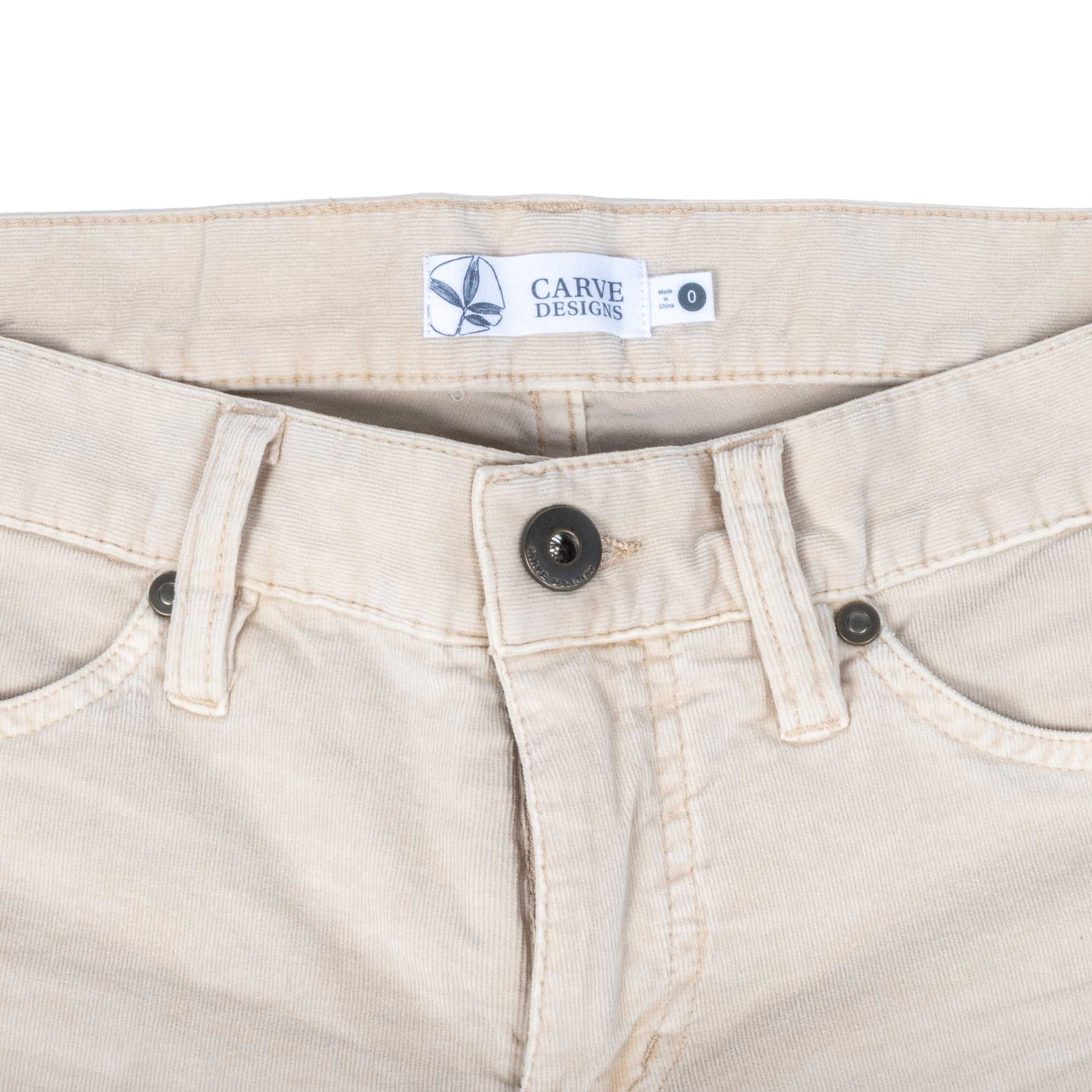 Carve Designs Oahu 4" Biscuit Butter Short - Image 2
