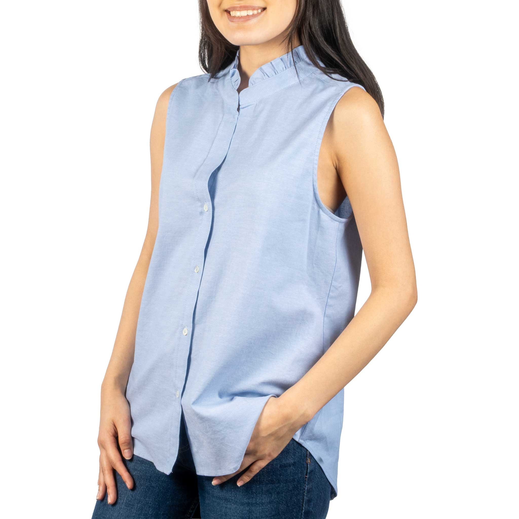 Dylan Olivia Chambray Top - Image 2