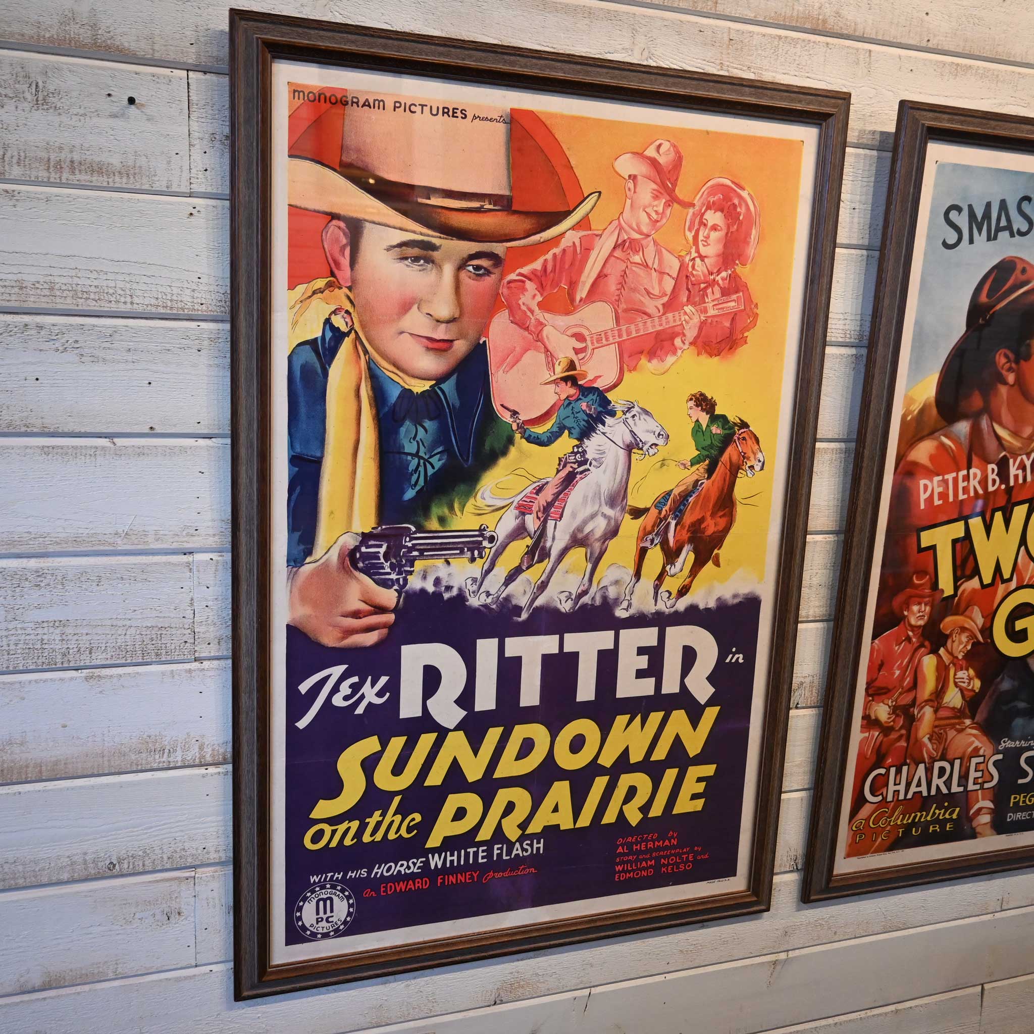 Original "Sundown on the Prairie" Movie Poster Printed in the USA - Image 5