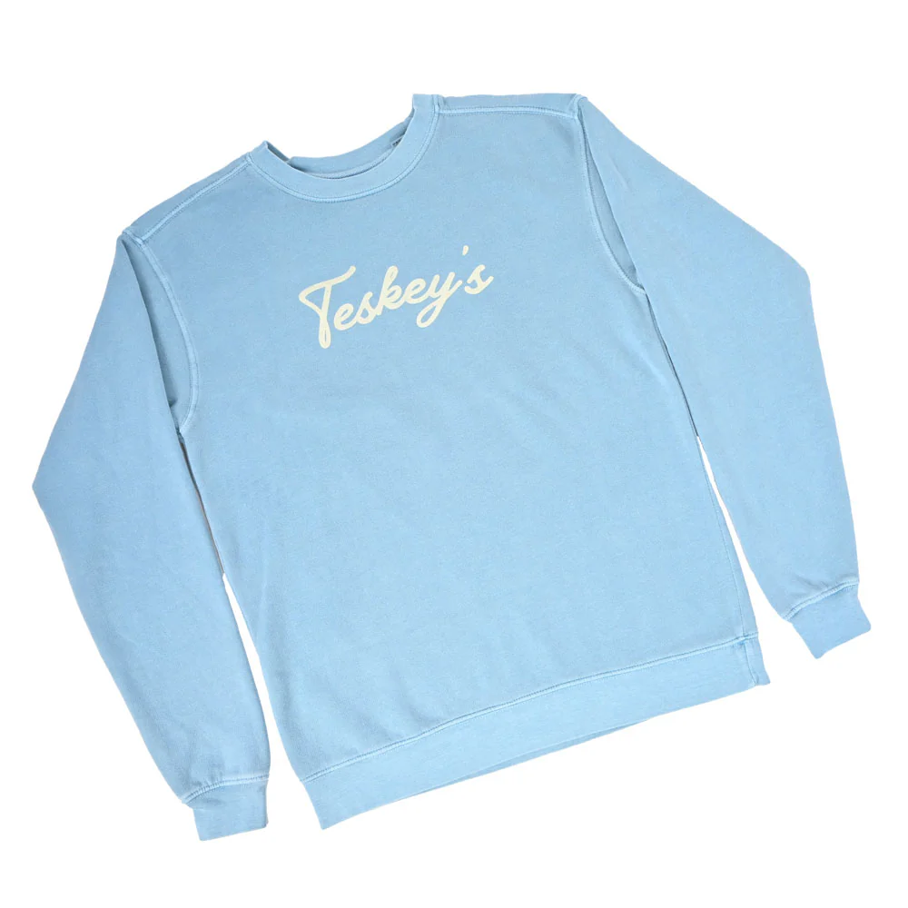 Teskey's Outfitter And Cowboy Supply Co Crewneck Sweatshirt - Denim Blue - Image 3