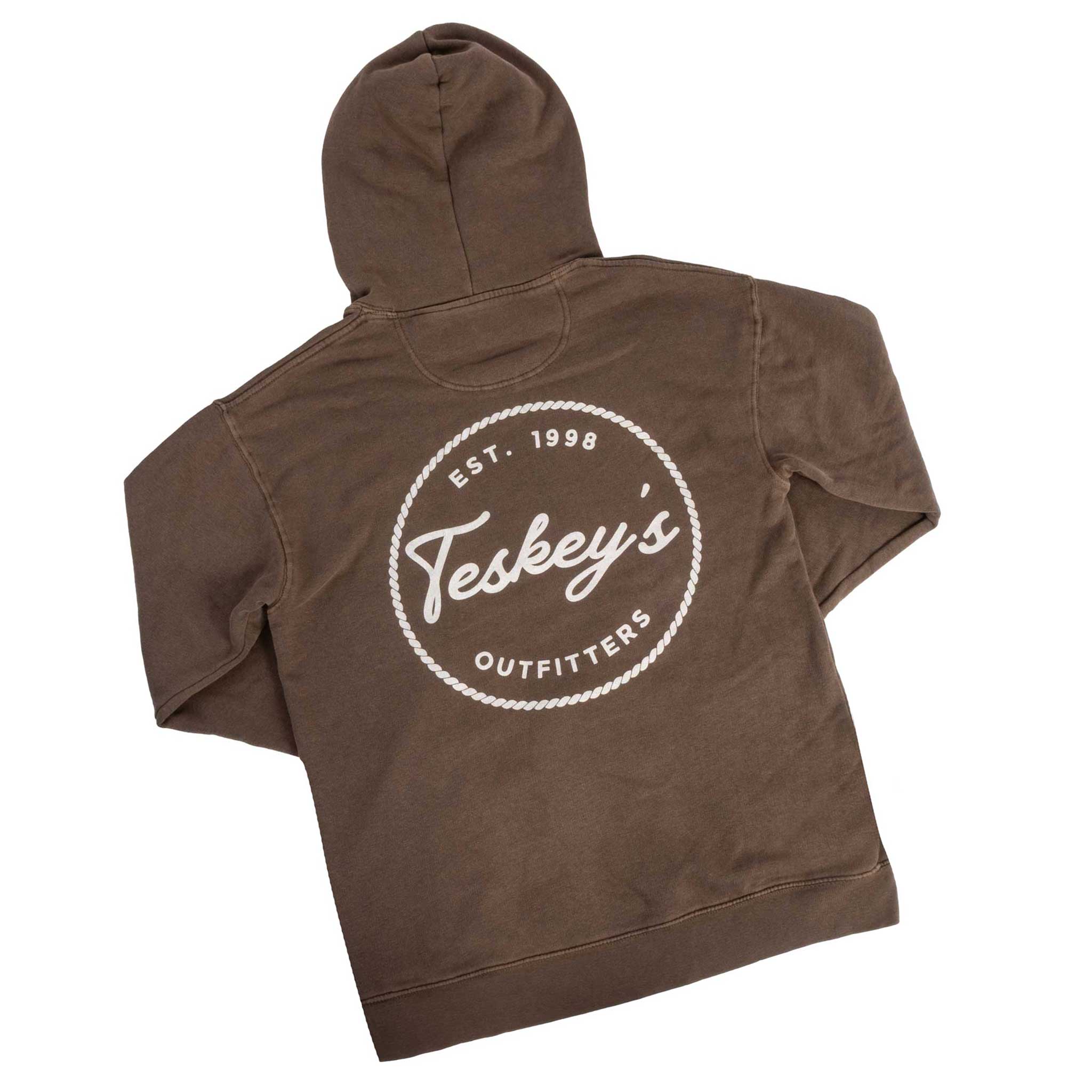 Teskey's Outfitter & Cowboy Supply Hoodie - Coffee Bean - Image 4