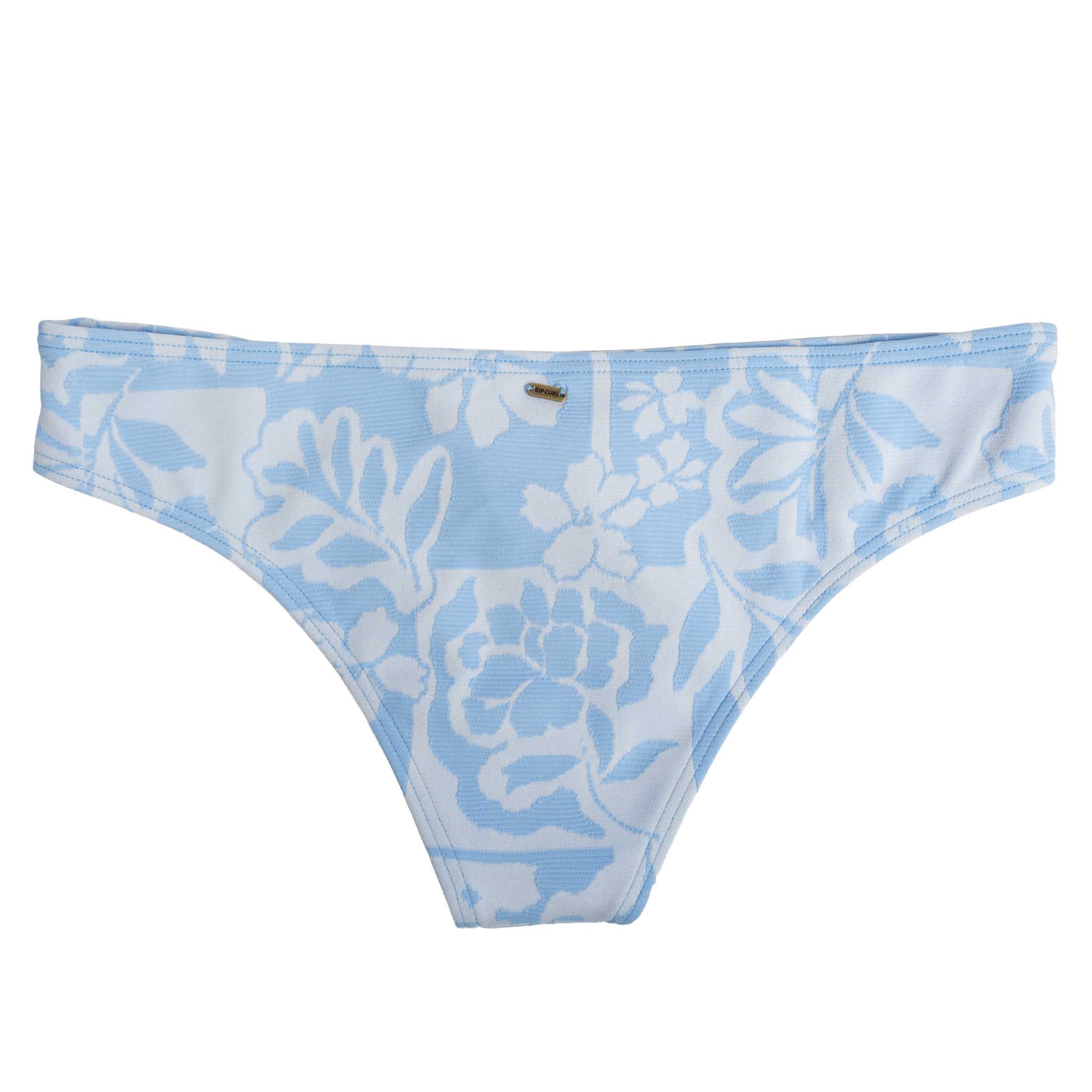 Rip Curl Women's Sky Blue Pacific Coast Cheeky Bikini Bottom - Image 2