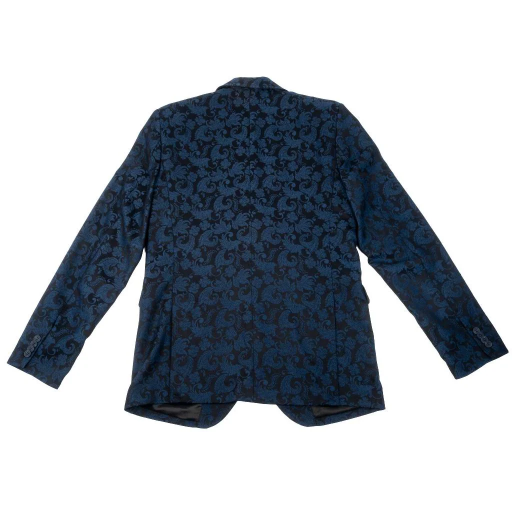 Rock & Roll Men's Paisley Navy Jacquard Sportcoat - Image 2