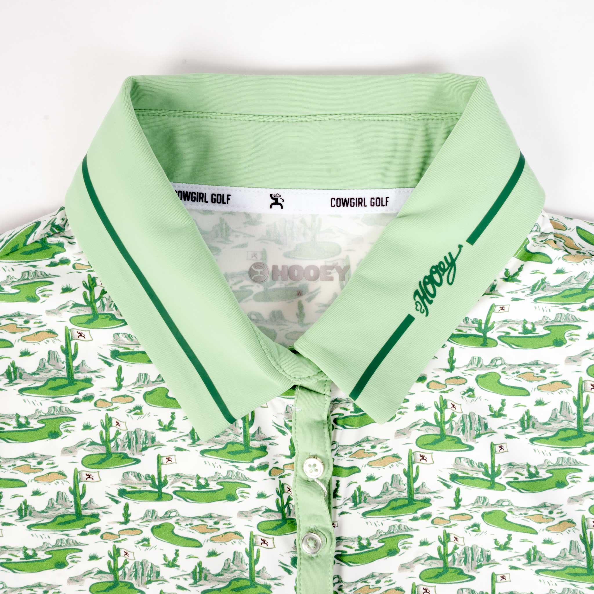 Hooey Women's Palmer White Golf Print Polo Shirt - Image 3