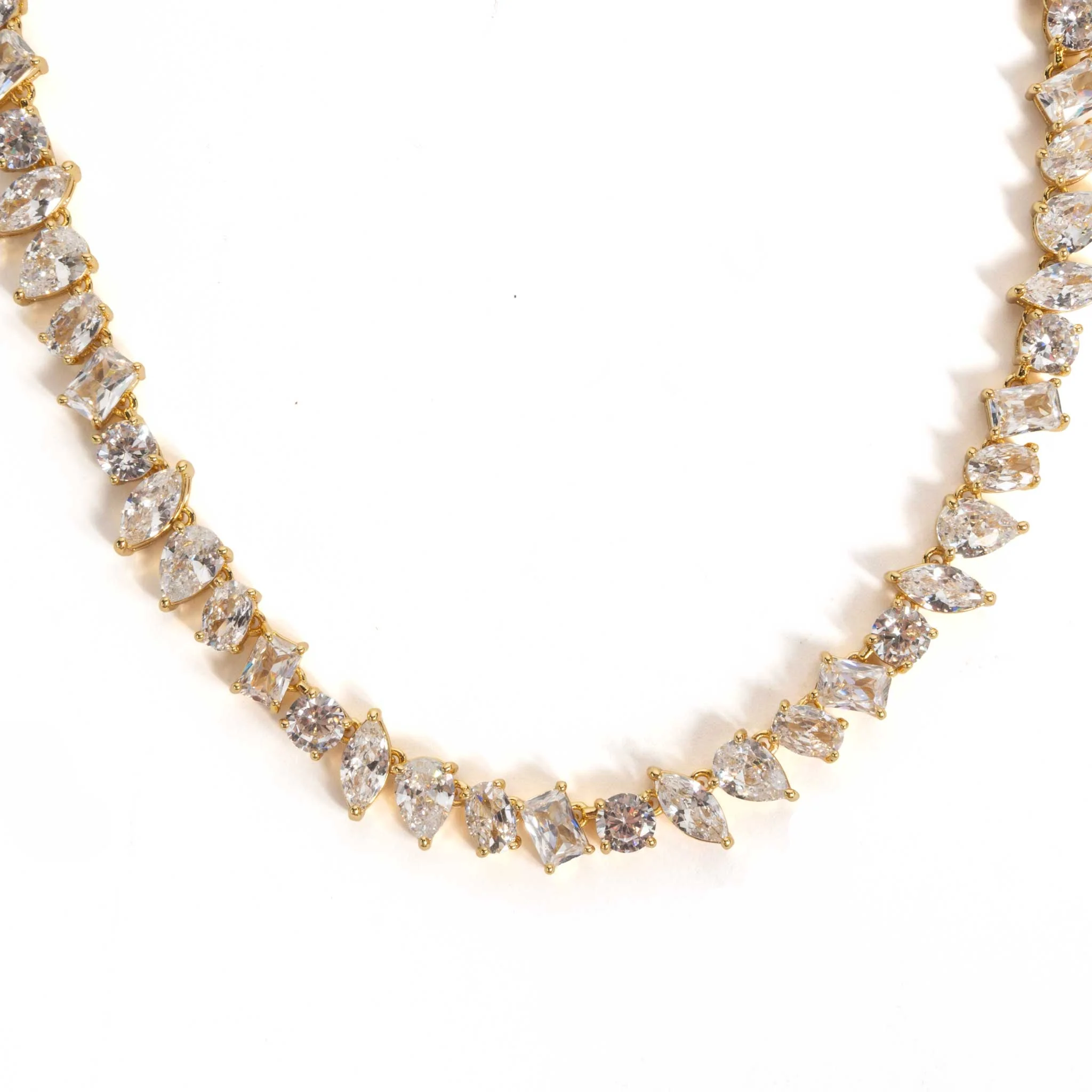 Pamela Gold Tennis Necklace - Image 2