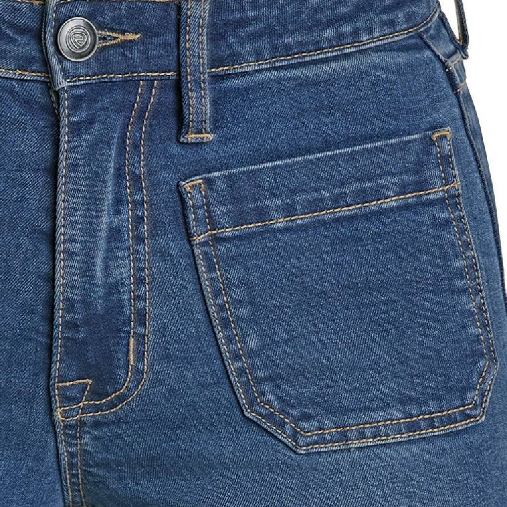 Rock & Roll Denim Patch Pocket Relaxed Wide Leg Jeans - Image 3