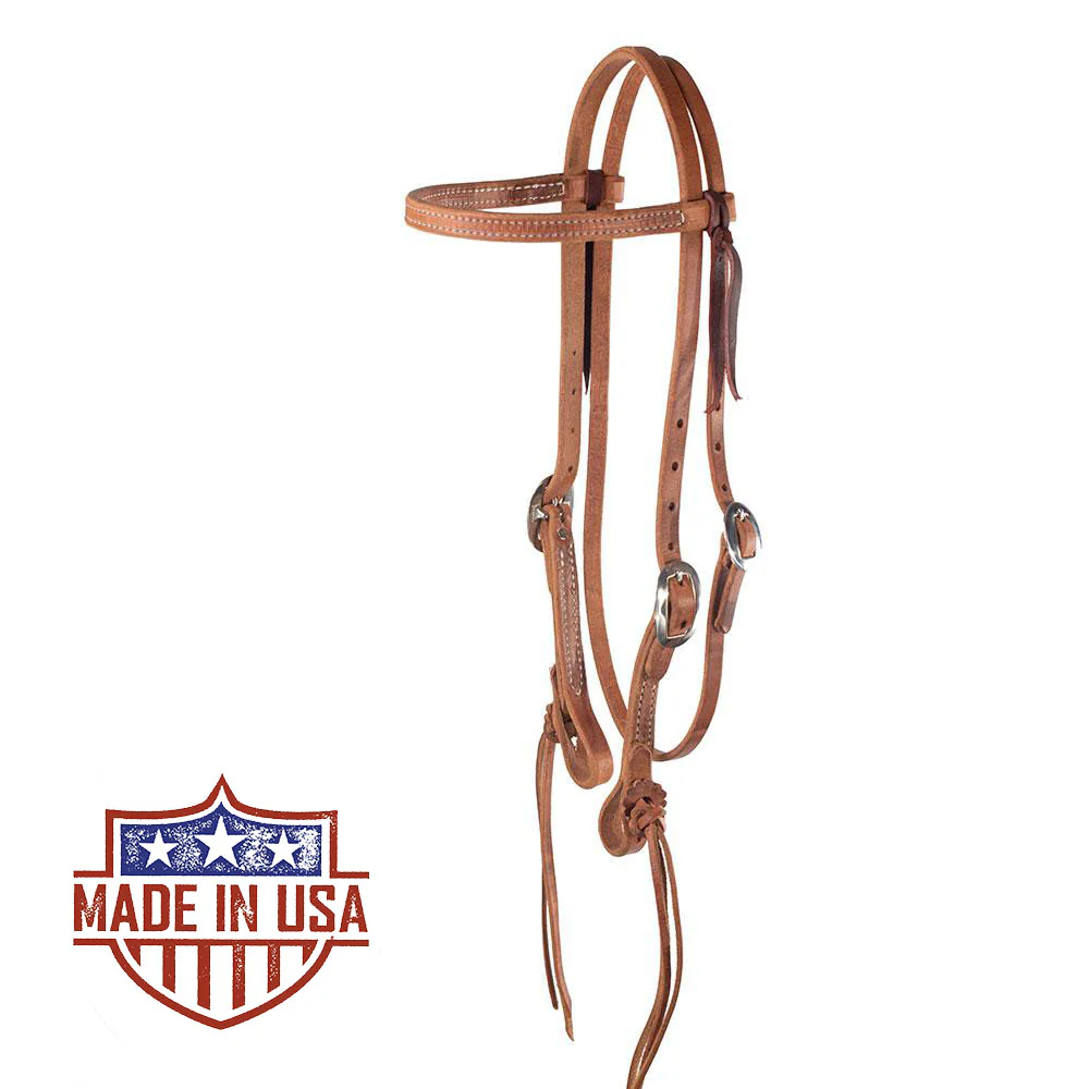 Patrick Smith Browband Headstall w/Pineapple Tie Ends