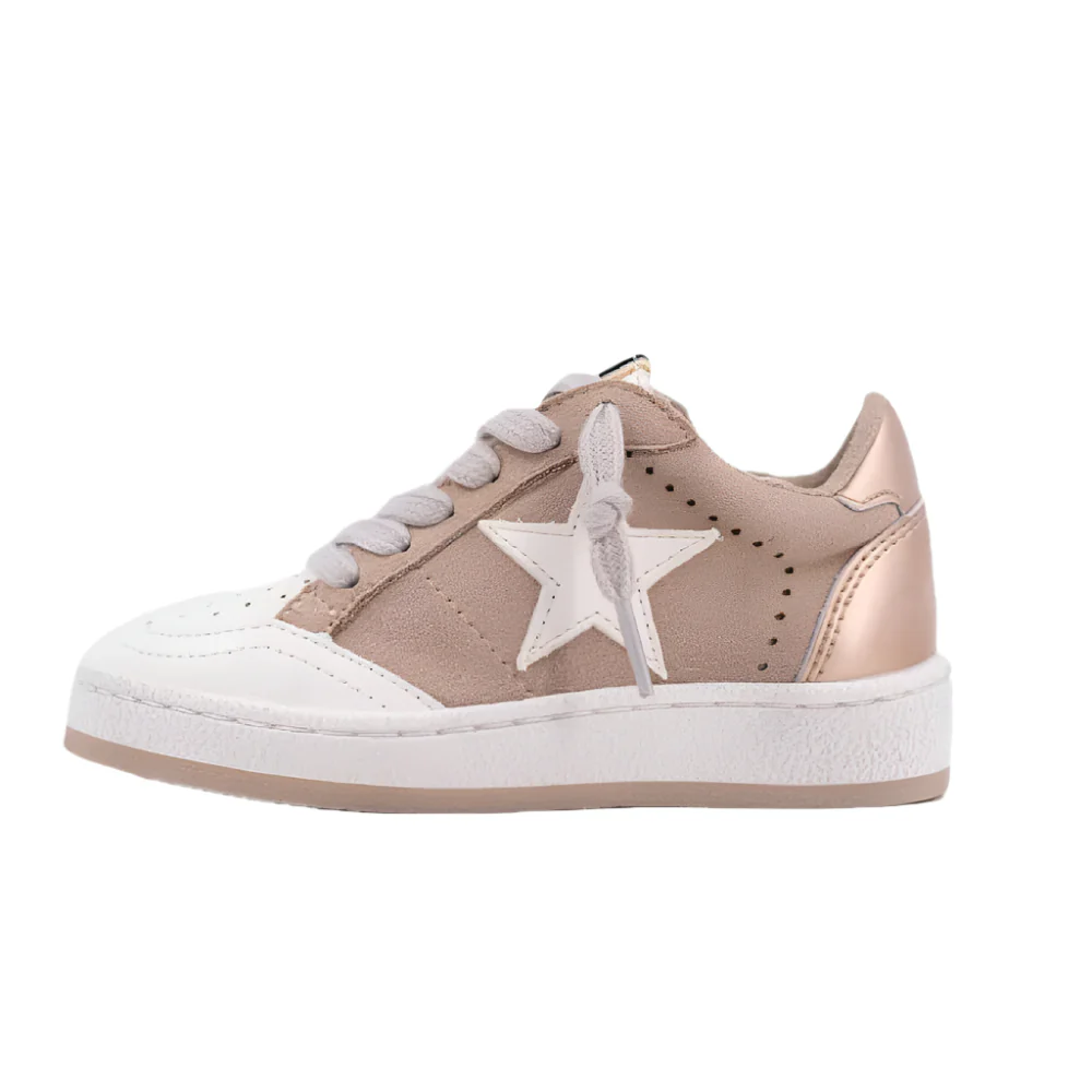 ShuShop Toddler Paz Mini Sneaker - Beige Suede