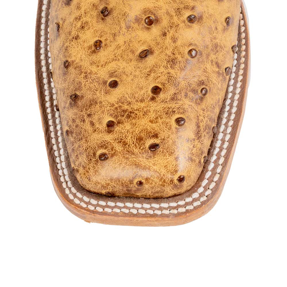 Anderson Bean Men's Peat Vintage Full Quill Ostrich Boot - Teskey's Exclusive - Image 3