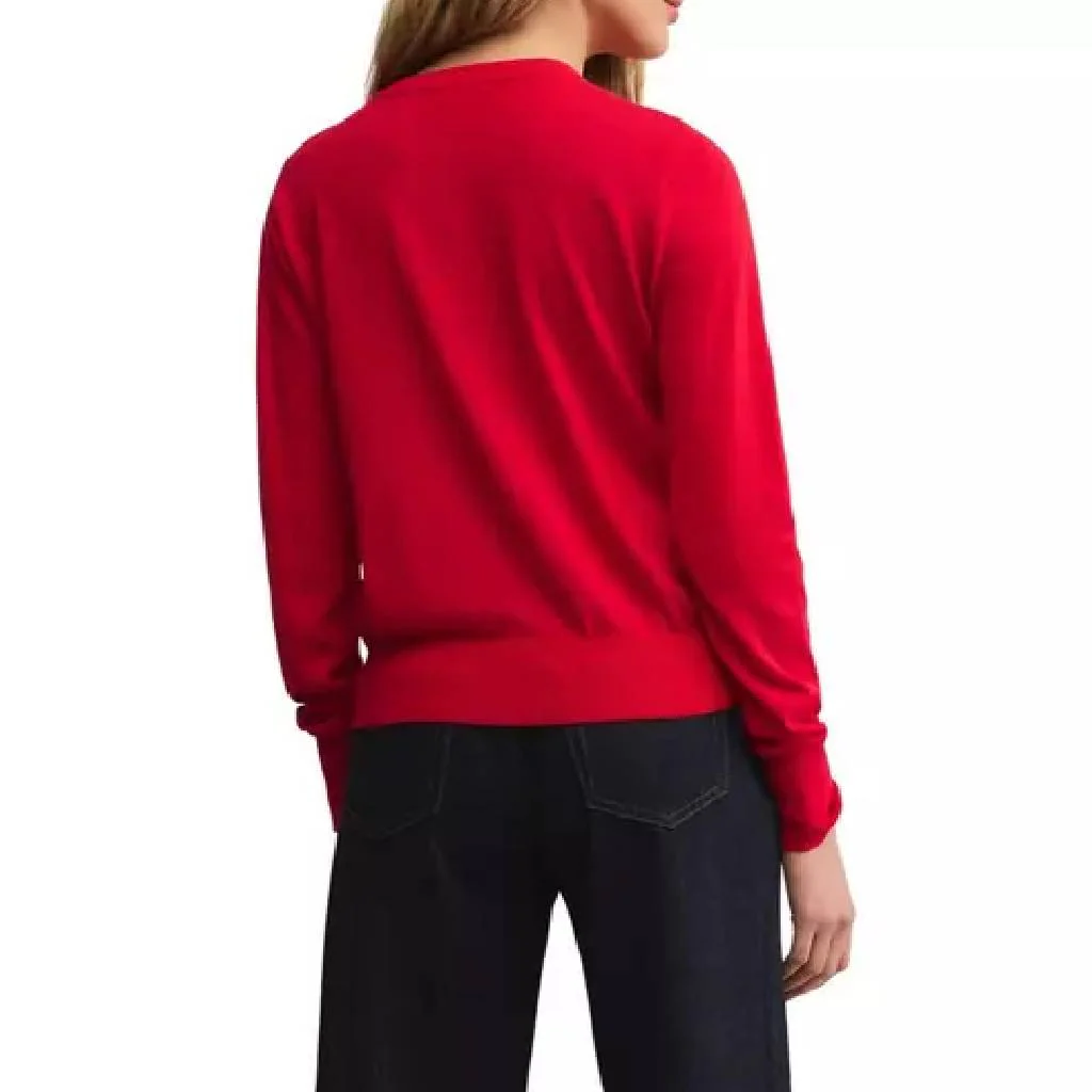 Z Supply Perfect Layer Sweater Red Sweater - FINAL SALE - Image 2