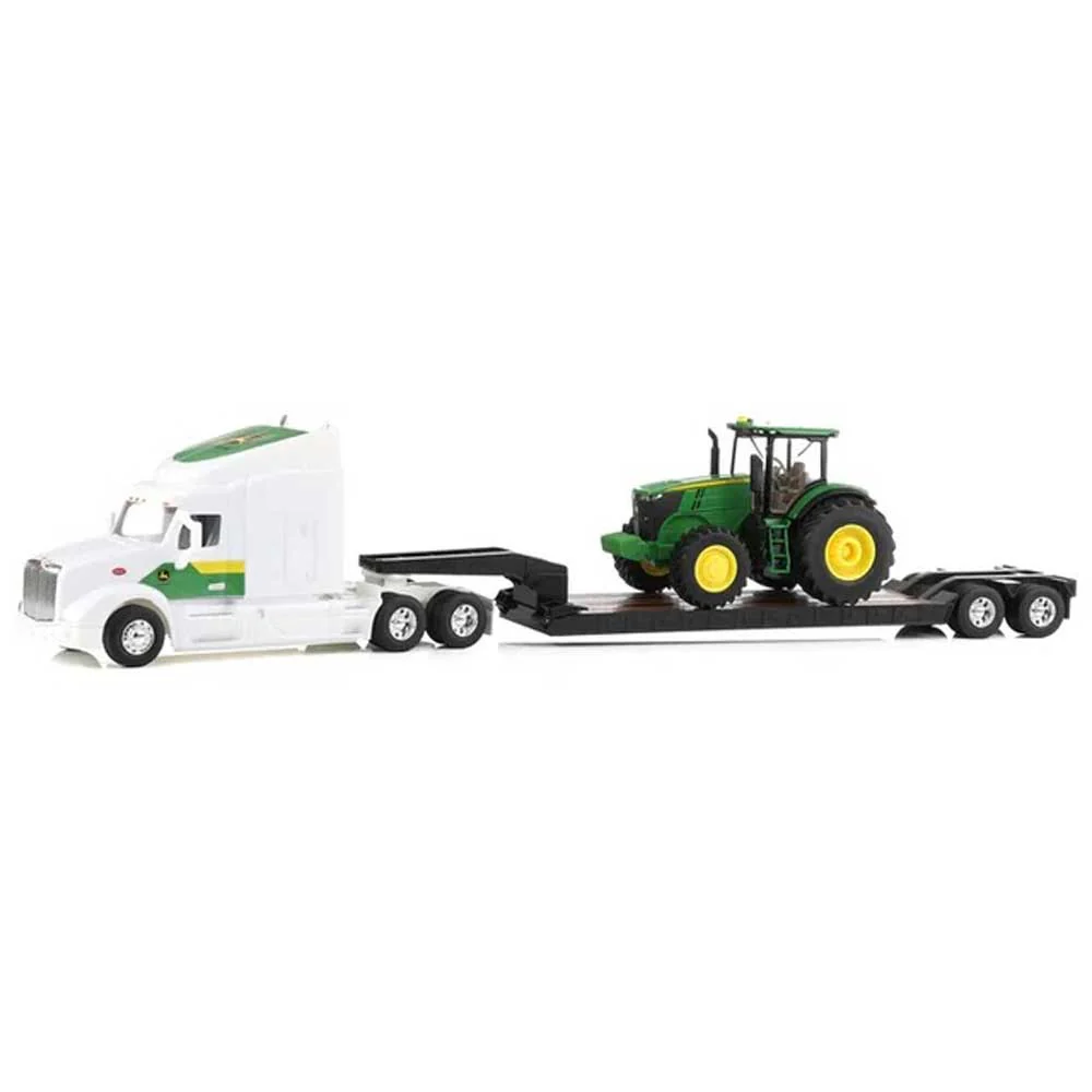 Peterbilt 579 Semi Truck With Lowboy Trailer And John Deere Tractor