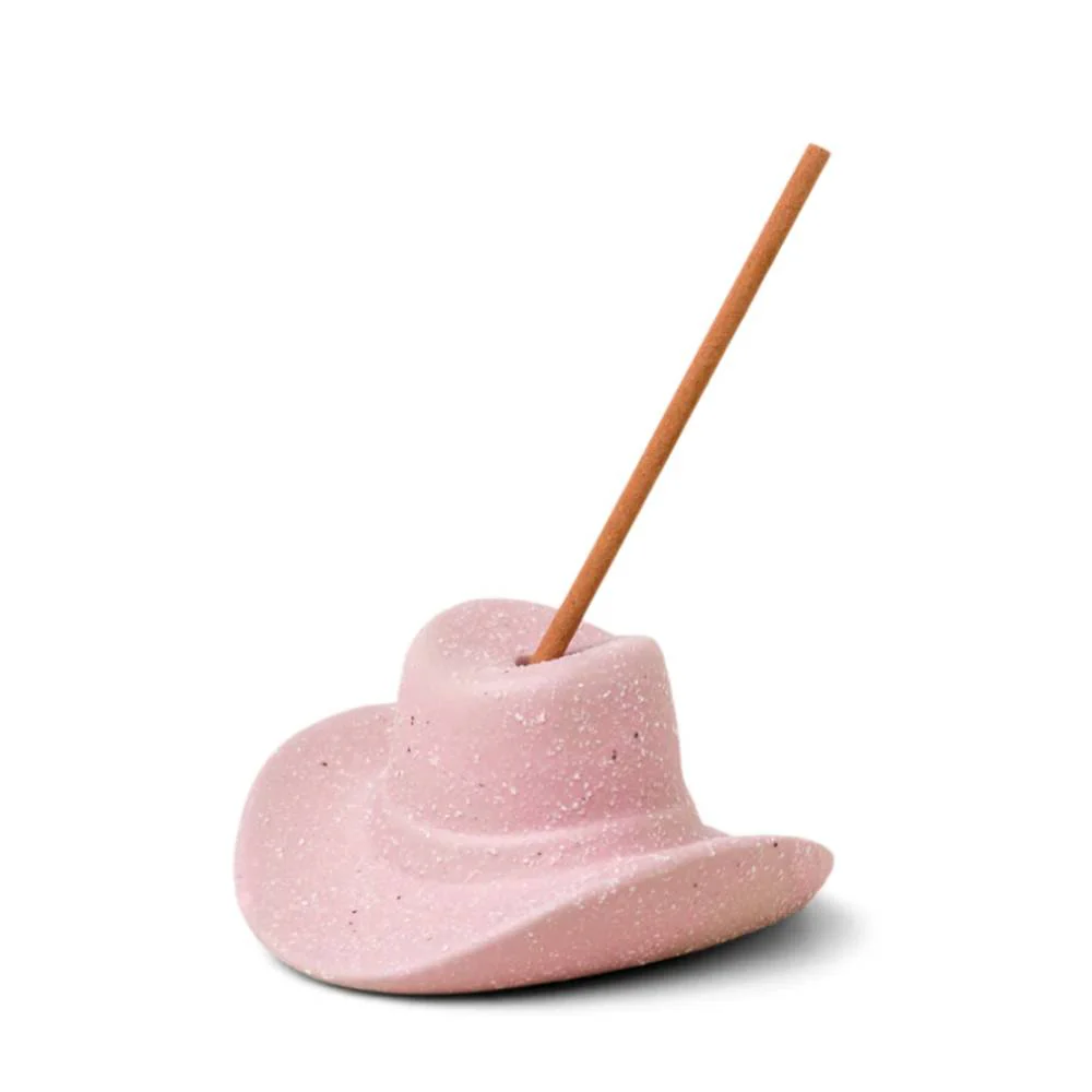 Paddywax Pink Cowboy Hat Incense Holder/Sticks - Image 2
