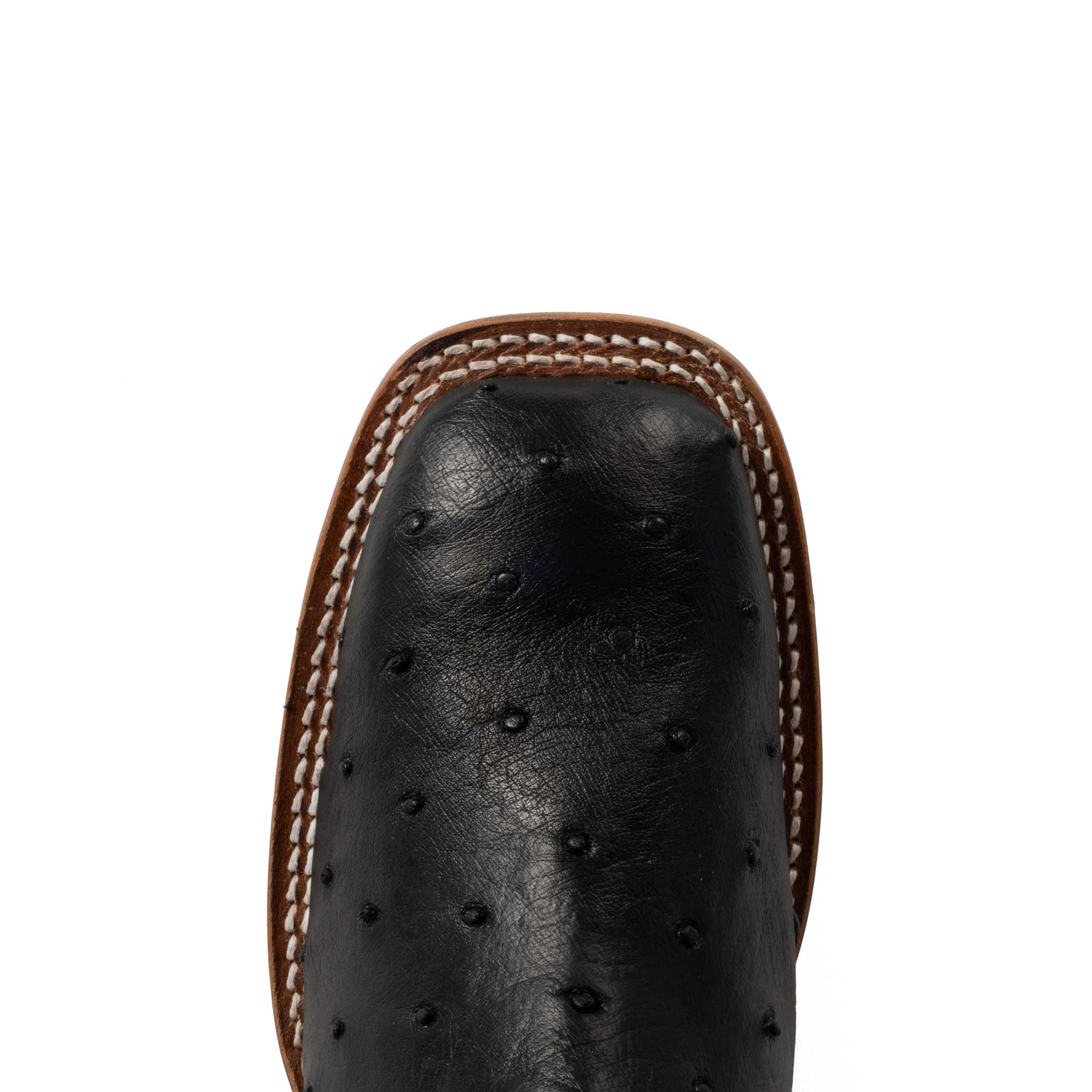 Justin Women's Piper Black Full Quill Ostrich Red Western Boot - Image 2